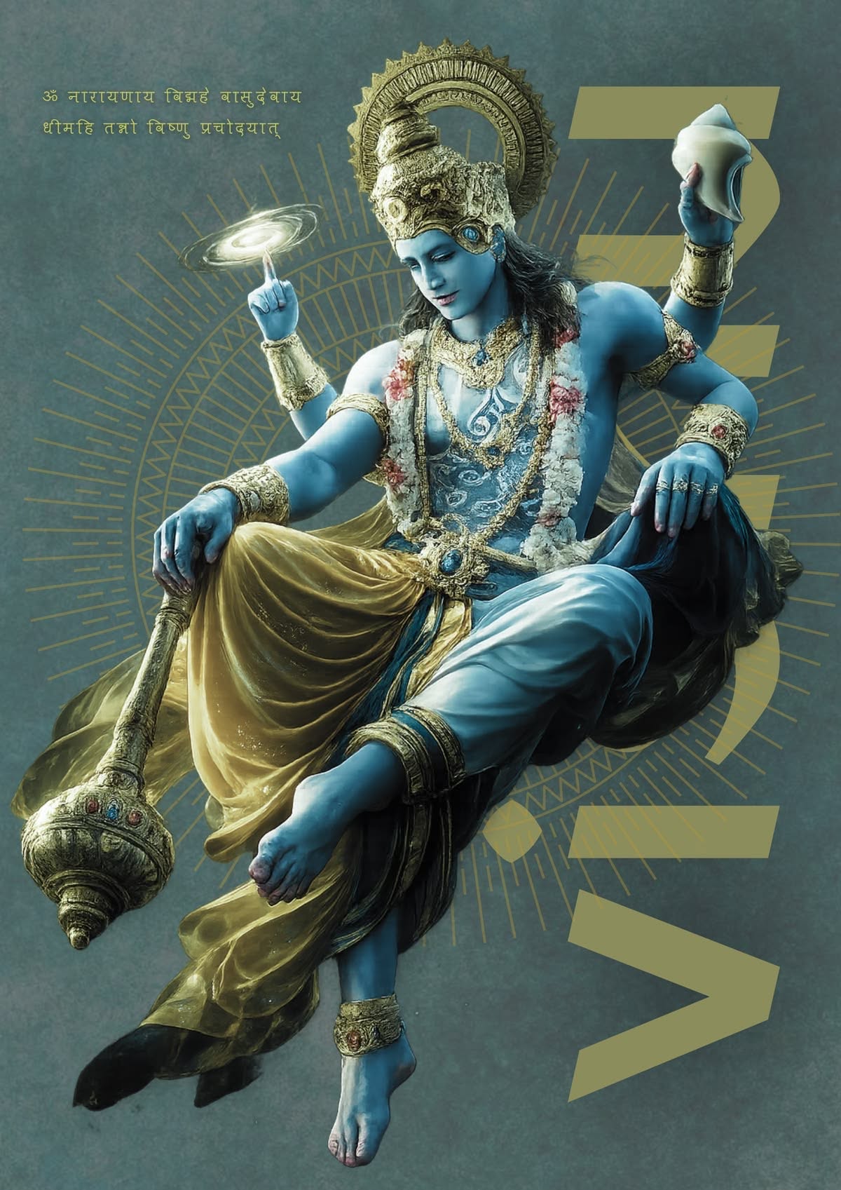 Chakra-gadaadharah