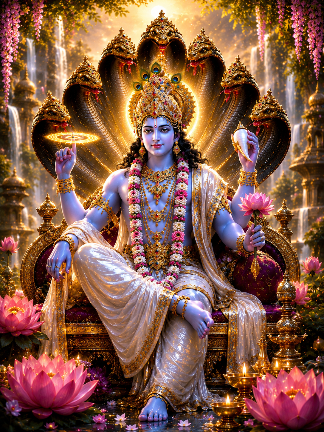 Chakra-gadaadharah